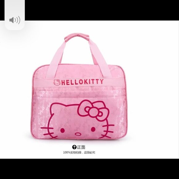 Sanrio Hello Kitty  Fashion Pink Tote Bags, Women's Cartoon 17 x 8 x 12.5" #511 - Picture 5 of 9